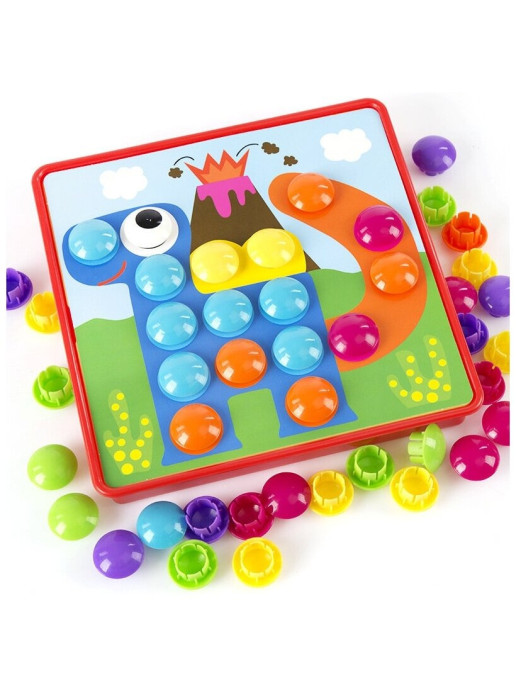 Мозаика для малышей с большими фишками Button Idea