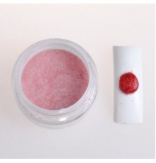 Цветная акриловая пудра № 1.1 красная с глитером