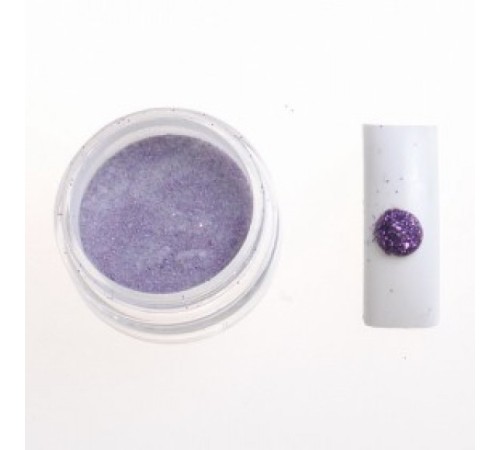 Цветная акриловая пудра № 1.6 сиреневый с глитером