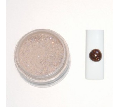 Цветная акриловая пудра № 3.10 темный шоколад с глитером