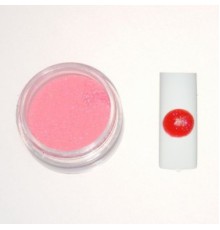 Цветная акриловая пудра № 3.2 алый с глитером