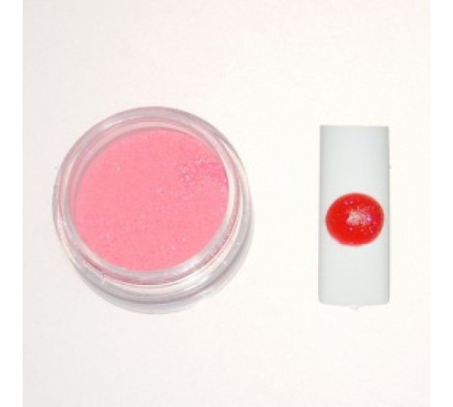 Цветная акриловая пудра № 3.2 алый с глитером