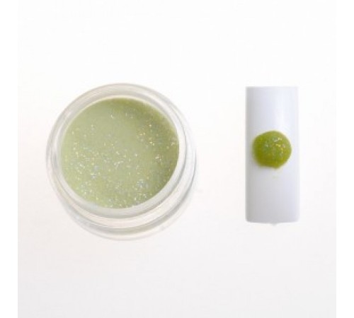 Цветная акриловая пудра № 3.5 желтый с глитером