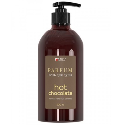 Парфюмированный гель для душа. HOT CHOCOLATE. 500 мл Milv