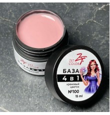 ZET COLOR БАЗА камуф 4 в 1 N100 кремовый цветок 15мл