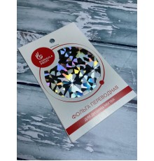 Фольга переводная серебро битое стекло арт.8434-11