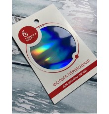 Фольга переводная голография голубая арт.8914