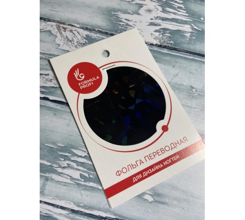 Фольга переводная голограф. черная битое стекло арт.8921