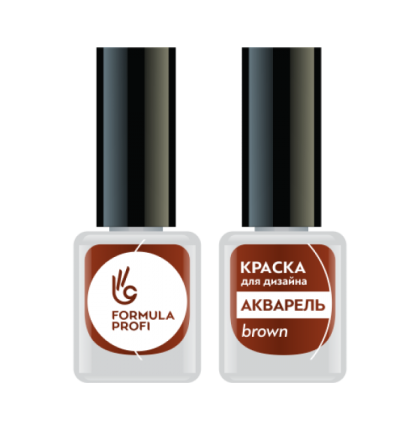 КРАСКА ДЛЯ ДИЗАЙНА АКВАРЕЛЬ, ЦВ. BROWN, 5 МЛ