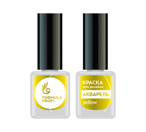 КРАСКА ДЛЯ ДИЗАЙНА АКВАРЕЛЬ, ЦВ. YELLOW, 5 МЛ