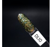 ZET COLOR Гель-лак Голография DL 10 хаки 8мл