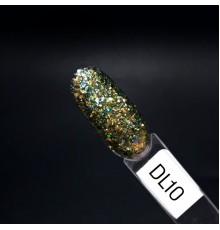 ZET COLOR Гель-лак Голография DL 10 хаки 8мл