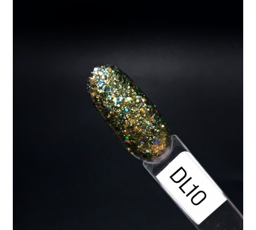 ZET COLOR Гель-лак Голография DL 10 хаки 8мл