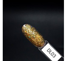 ZET COLOR Гель-лак Голография DL 03 золотой 8мл