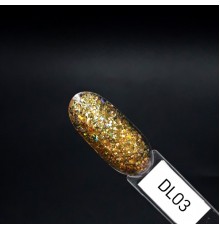 ZET COLOR Гель-лак Голография DL 03 золотой 8мл