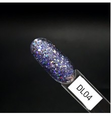 ZET COLOR Гель-лак Голография DL 04 аквамарин 8мл