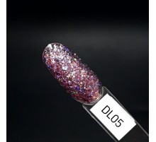 ZET COLOR Гель-лак Голография DL 05 розовый 8мл