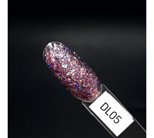 ZET COLOR Гель-лак Голография DL 05 розовый 8мл