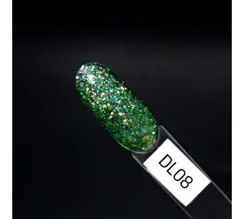 ZET COLOR Гель-лак Голография DL 08 зеленый 8мл