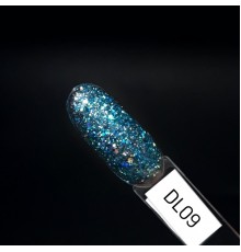 ZET COLOR Гель-лак Голография DL 09 голубой 8мл