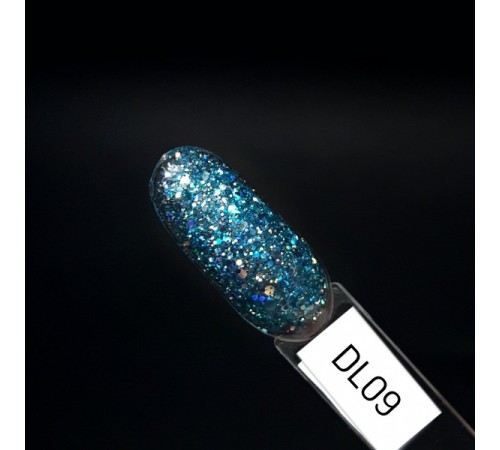 ZET COLOR Гель-лак Голография DL 09 голубой 8мл