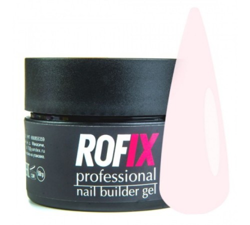 ROFIX Гель-желе камуфляжный для наращивания ногтей Jelly 03, 20гр