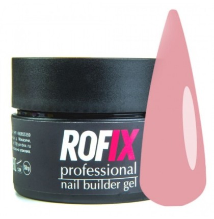 ROFIX Гель-желе камуфляжный для наращивания ногтей Jelly 019, 20гр