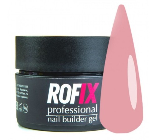 ROFIX Гель-желе камуфляжный для наращивания ногтей Jelly 019, 20гр