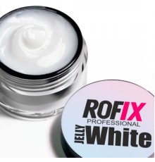 ROFIX Гель-желе Белый для наращивания ногтей Jelly White, 20гр