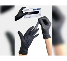 Перчатки нитриловые черные L