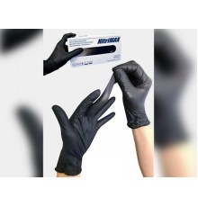 Перчатки нитриловые черные L