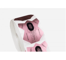 Формы Algebra розовые на алюминиевой основе 300шт