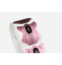 Формы Algebra розовые на алюминиевой основе 300шт