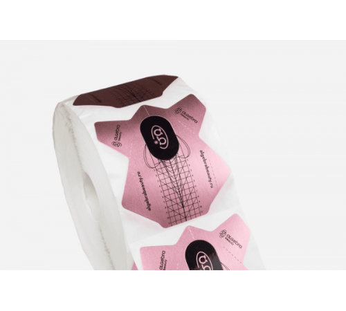 Формы Algebra розовые на алюминиевой основе 300шт