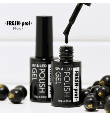 Гель-лак Fresh prof ELITE Black 10 мл