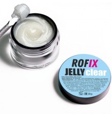 ROFIX Гель-желе бесцветный для наращивания ногтей Jelly Clear, 20гр