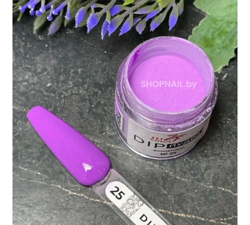 ZET COLOR Dip пудра 25 ФИОЛЕТОВАЯ 6г