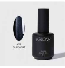 GLOW PRO Гель-лак #117 Blackout, 8 мл