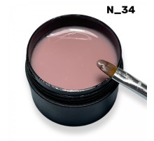 Гель Кератиновый бежевый N34 ZET COLOR 30гр (средней консистенции)