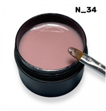 Гель Кератиновый бежевый N34 ZET COLOR 30гр (средней консистенции)