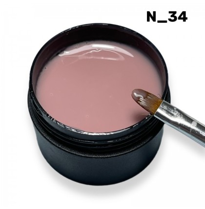 Гель Кератиновый бежевый N34 ZET COLOR 30гр (средней консистенции)