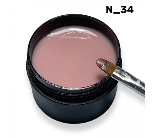 Гель Кератиновый бежевый N34 ZET COLOR 30гр (средней консистенции)