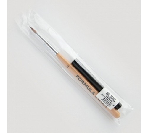Кисть овальная для акрила №3 (колонок) Formula profi