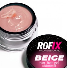 ROFIX Гель для наращивания ногтей Not Hot Beige Shimmer, 20гр