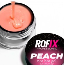 ROFIX Гель для наращивания ногтей Not Hot Peach Shimmer, 20гр