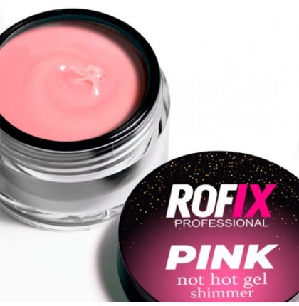 ROFIX Гель для наращивания ногтей Not Hot Pink Shimmer, 20гр