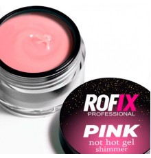 ROFIX Гель для наращивания ногтей Not Hot Pink Shimmer, 50гр