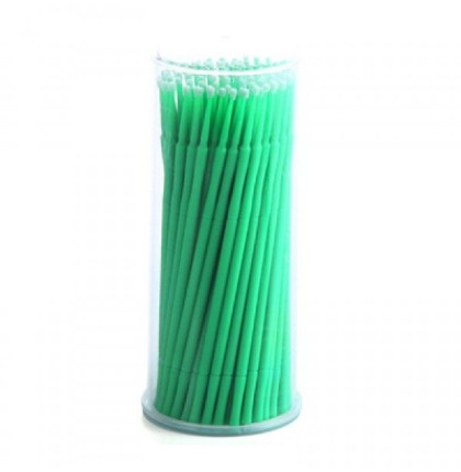 Микробраши одноразовые d.2 mm  green 100шт в уп