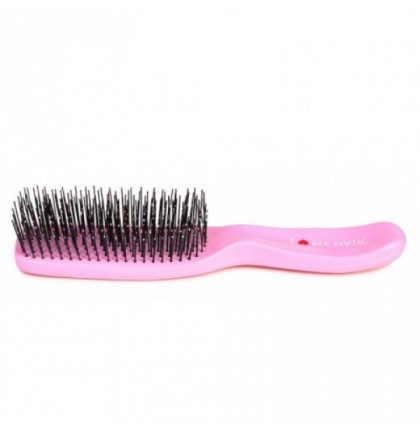 Парикмахерская щетка I LOVE MY HAIR 1501 розовая глянцевая  (длина 21см)