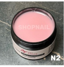 Гель Кератиновый нежная пудра N2 ZET COLOR 50мл (средней консистенции)